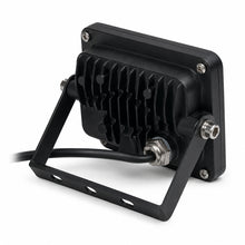 Back view of a 10 watt outdoor LED flood light showing compact weather resistant housing