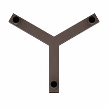 120 Degree Triple Tenon Pole Mount Adapter, Bronze, Fits 3 In. Poles