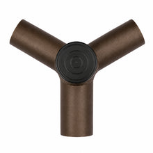 Triple Spoke Pole Mount Tenon Adapter, Bronze, Fits 2-3/8 In. Vertical Tenons