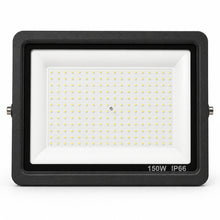 150W Black Integrated Outdoor LED Flood Light, 18000 Lumens, IP66, 5000K Daylight