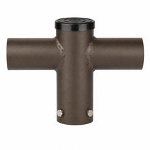 180 Degree Twin Spoke Pole Mount Tenon Adapter, Bronze, Fits 3 In. Poles