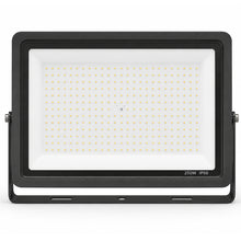 200W Black Integrated Outdoor LED Flood Light, 24000 Lumens, IP66, 5000K Daylight