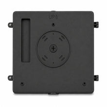 Bottom view of a 25 watt modern LED wall pack showing compact rectangular fixture design