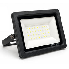 30W Black Integrated Outdoor LED Flood Light, IP66, 5000K Daylight