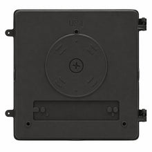 Bottom view of a 30 watt decorative LED wall pack showing compact housing and light distribution design