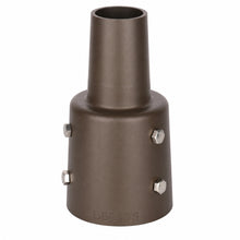 3 Inch Round Pole Tenon Adapter, 2-3/8 Inch Slip Fitter Mount, Dark Bronze