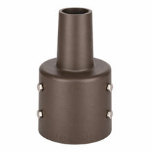 4 Inch Round Pole Tenon Adapter, 2-3/8 Inch Slip Fitter Mount, Dark Bronze