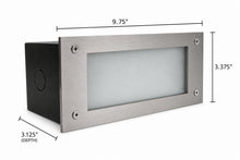 6W LED Horizontal Step Light, 2700K/4000K/5000K Selectable CCT, Stainless Steel Trim