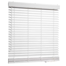 31″ W x 72″ L Cordless Faux Wood Blinds, White, 2″ Slats, Inside Mount