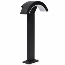 21 in. Black LED Bollard Light, 12W, 1200 Lumens, Selectable 2700K/4000K/5000K