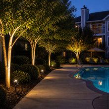 4-Pack LED Landscape Bullet Spot Lights, 8W, Selectable CCT 2700K/4000K/5000K, Outdoor