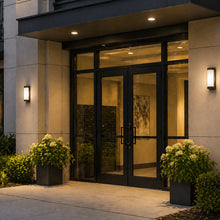 7W LED Wall Sconce Light, Outdoor/Indoor, Dimmable, Selectable CCT 2700K/4000K/5000K, Black