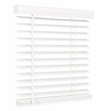 24″ W x 84″ H Cordless Faux Wood Door Blinds, 2″ Slats, White