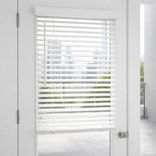 22″ W x 84″ H Cordless Faux Wood Door Blinds, 2″ Slats, White