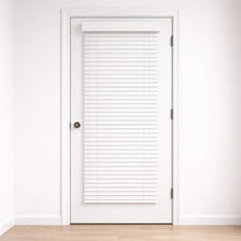25″ W x 72″ H Cordless Faux Wood Door Blinds, 2″ Slats, White