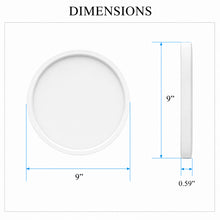 9 in. LED Flush Mount Ceiling Light, Slim Panel Disk Design, Dimmable, Selectable CCT 2700K/4000K/5000K