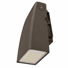 100W Adjustable Full Cutoff LED Wall Pack, Selectable 2700K/4000K/5000K, Bronze