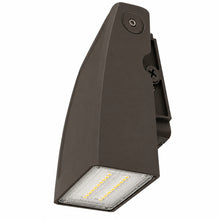 12W Adjustable Full Cutoff LED Wall Pack, Selectable 2700K/4000K/5000K, Bronze