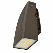 60W Adjustable Full Cutoff LED Wall Pack, Selectable 2700K/4000K/5000K, Bronze