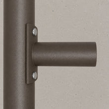Side Tenon Adapter for Round Poles, 2-3/8 in. OD Slip Fitter Mount, Bronze Steel Pole Bracket