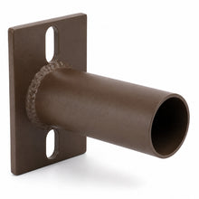 Mid Pole Tenon Adapter Bracket for Square Poles, 2-3/8 in. OD Slip Fitter Mount, Dark Bronze