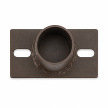 Mid Pole Tenon Adapter Bracket for Square Poles, 2-3/8 in. OD Slip Fitter Mount, Dark Bronze