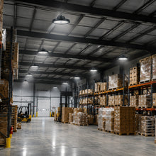 200W LED UFO High Bay Light, Selectable Wattage & CCT, Commercial Warehouse Lighting