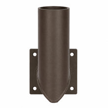 90 Degree Angled Wall Mount Tenon Bracket for Pole Lights, Bronze, 2-3/8 In. OD