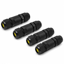 4-Pack IP68 Waterproof Electrical Connectors, M20 2 Pin 3 Pin 4 Pin