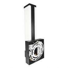 Back view of an LED bar wall sconce for modern architectural lighting
