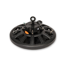 Top view of OHBU100W-SCSW UHB fixture showing mounting and housing design