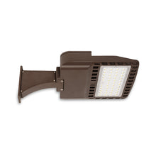 Bottom view of PLP100W-SCSW parking lot post light showing light output lens and distribution area