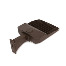 Top view of PLP100W-SCSW parking lot post light showing fixture head and structural layout